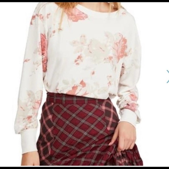NWT BOHO FREE PEOPLE LONG SLEEVE LIGHT WEIGHT TOP COUNTRY STYLE - Picture 7 of 11